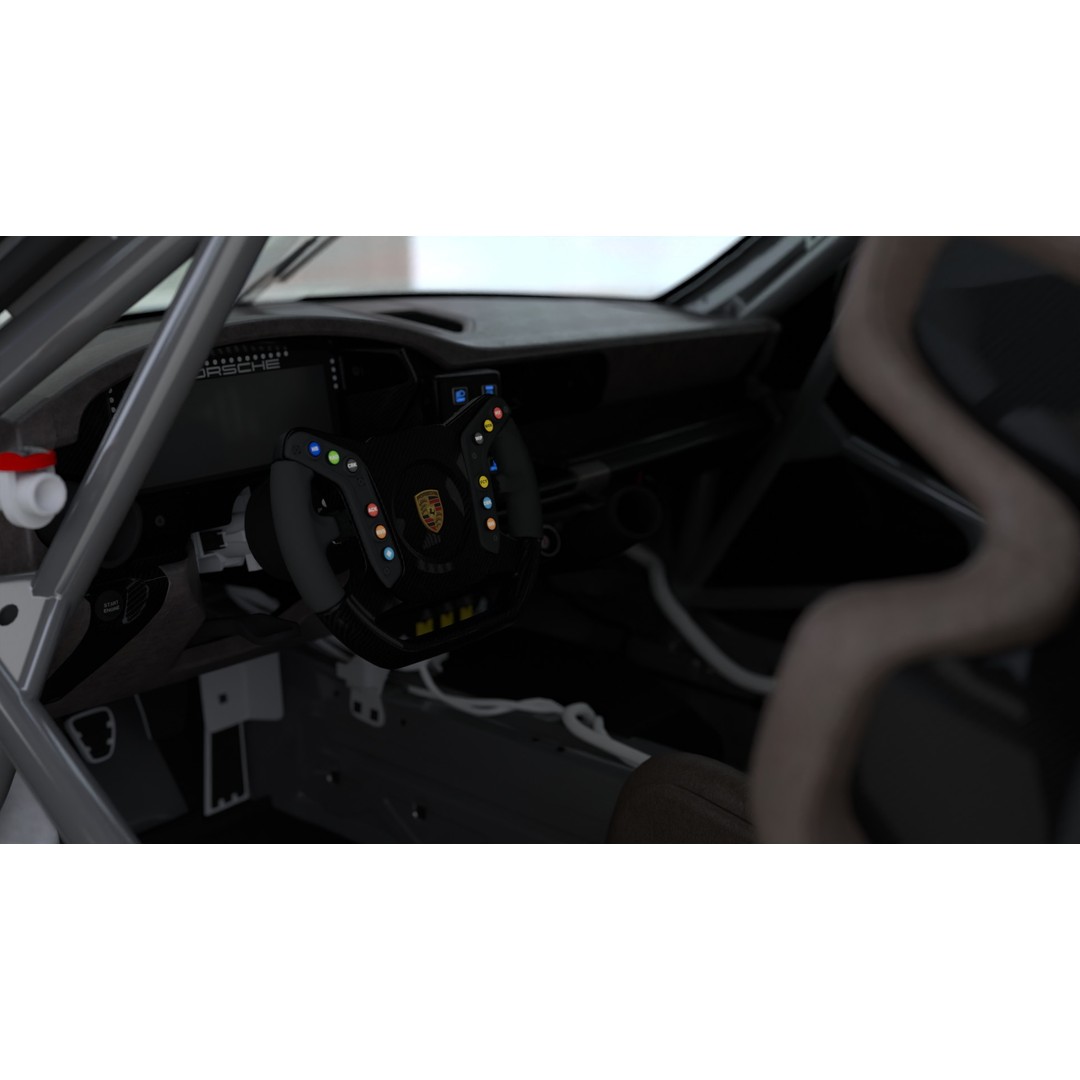 Porsche 911 GT3 Cup 3D Model – High Poly Racing Car, FBX, Blender - View 18