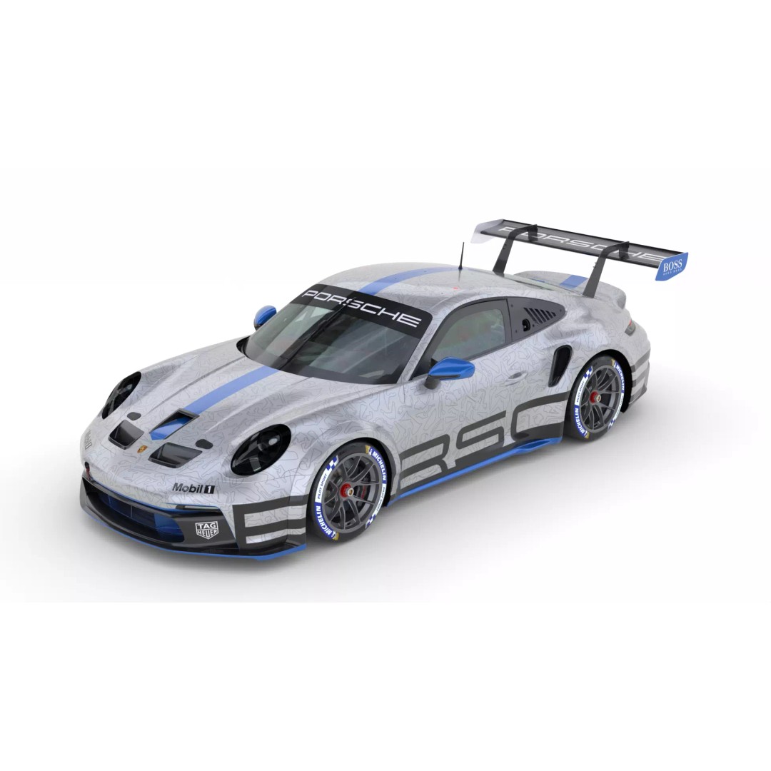 Porsche 911 GT3 Cup 3D Model – High Poly Racing Car, FBX, Blender - View 2
