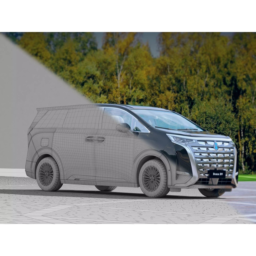 BYD Denza D9 3D Model – High Poly Animated Car Asset, FBX - View 13