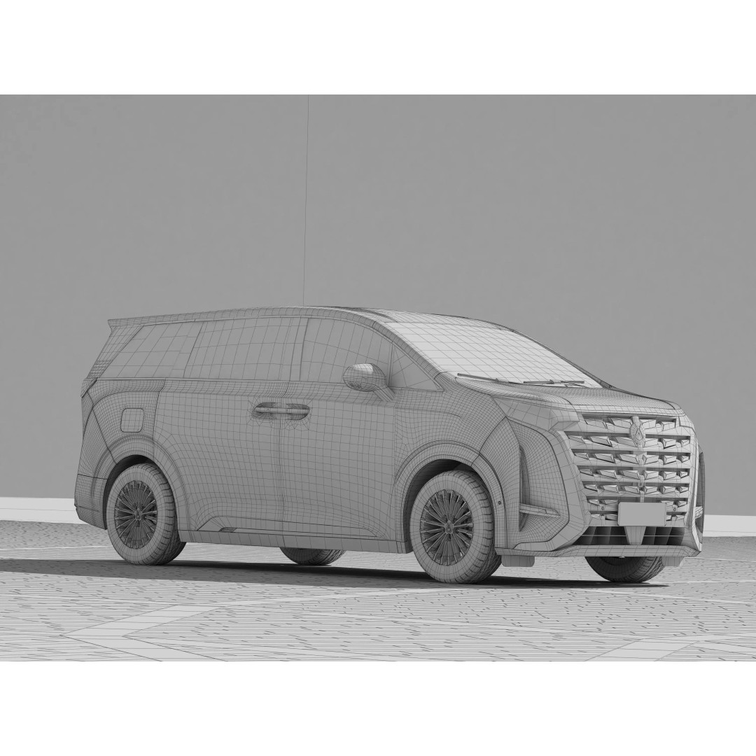 BYD Denza D9 3D Model – High Poly Animated Car Asset, FBX - View 14