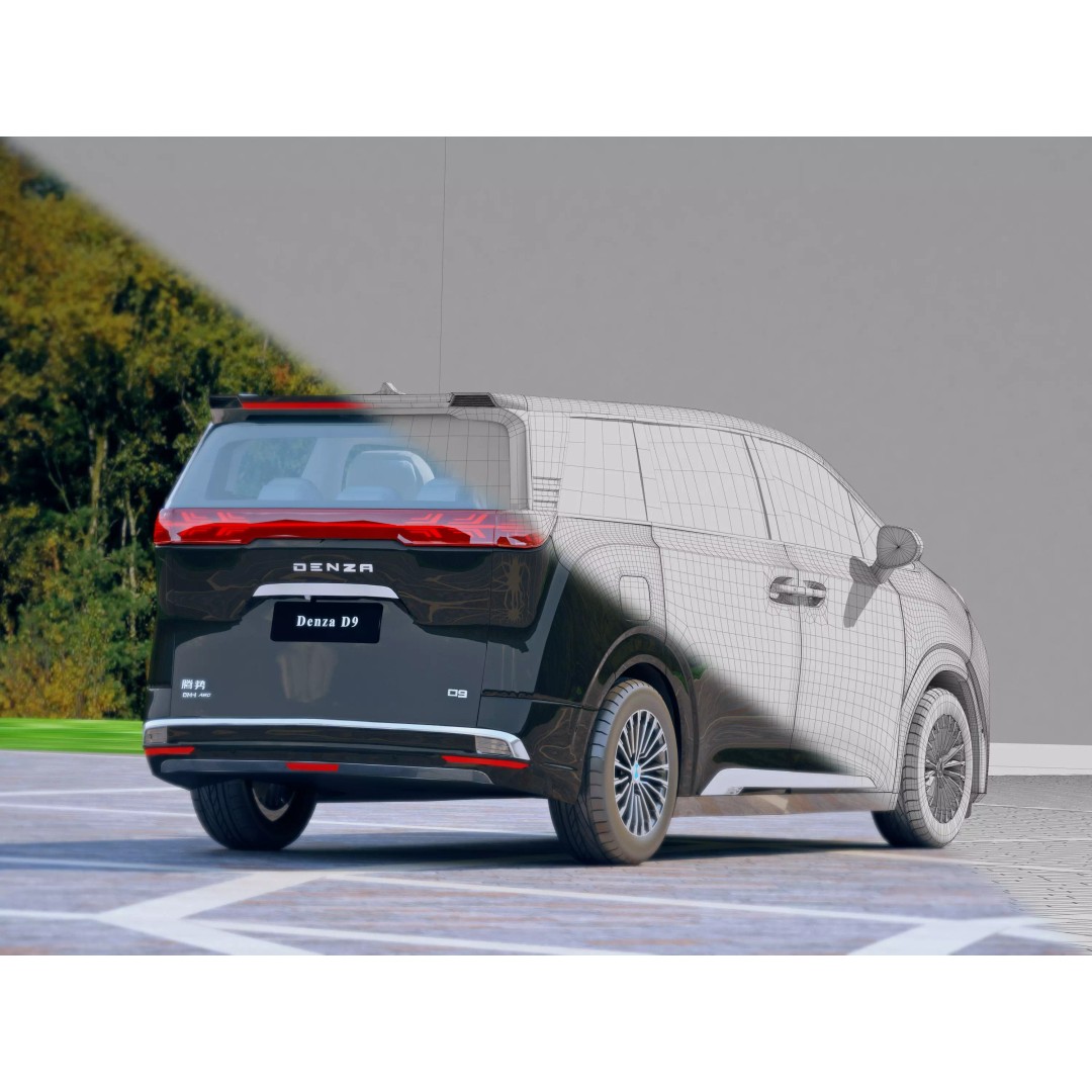 BYD Denza D9 3D Model – High Poly Animated Car Asset, FBX - View 7