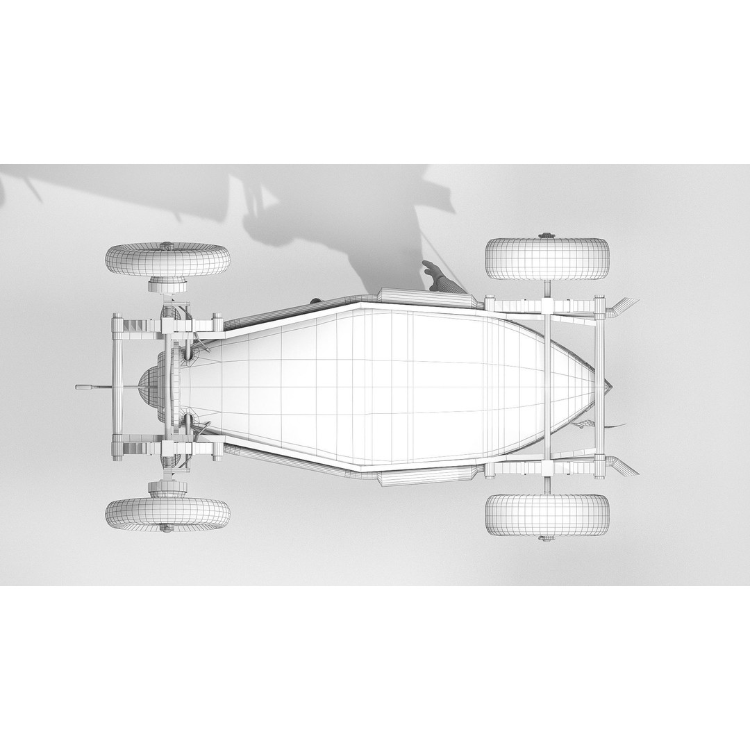 Pig Racing Car 3D Model – Low Poly Vehicle with PBR Textures, FBX - View 15