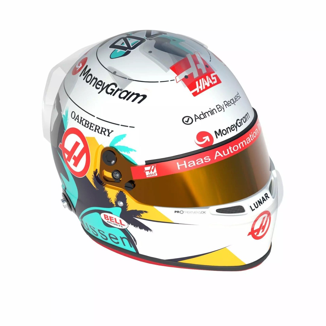 Haas Helmets 2024 3D Model – High Detail PBR Asset, FBX, OBJ - View 11