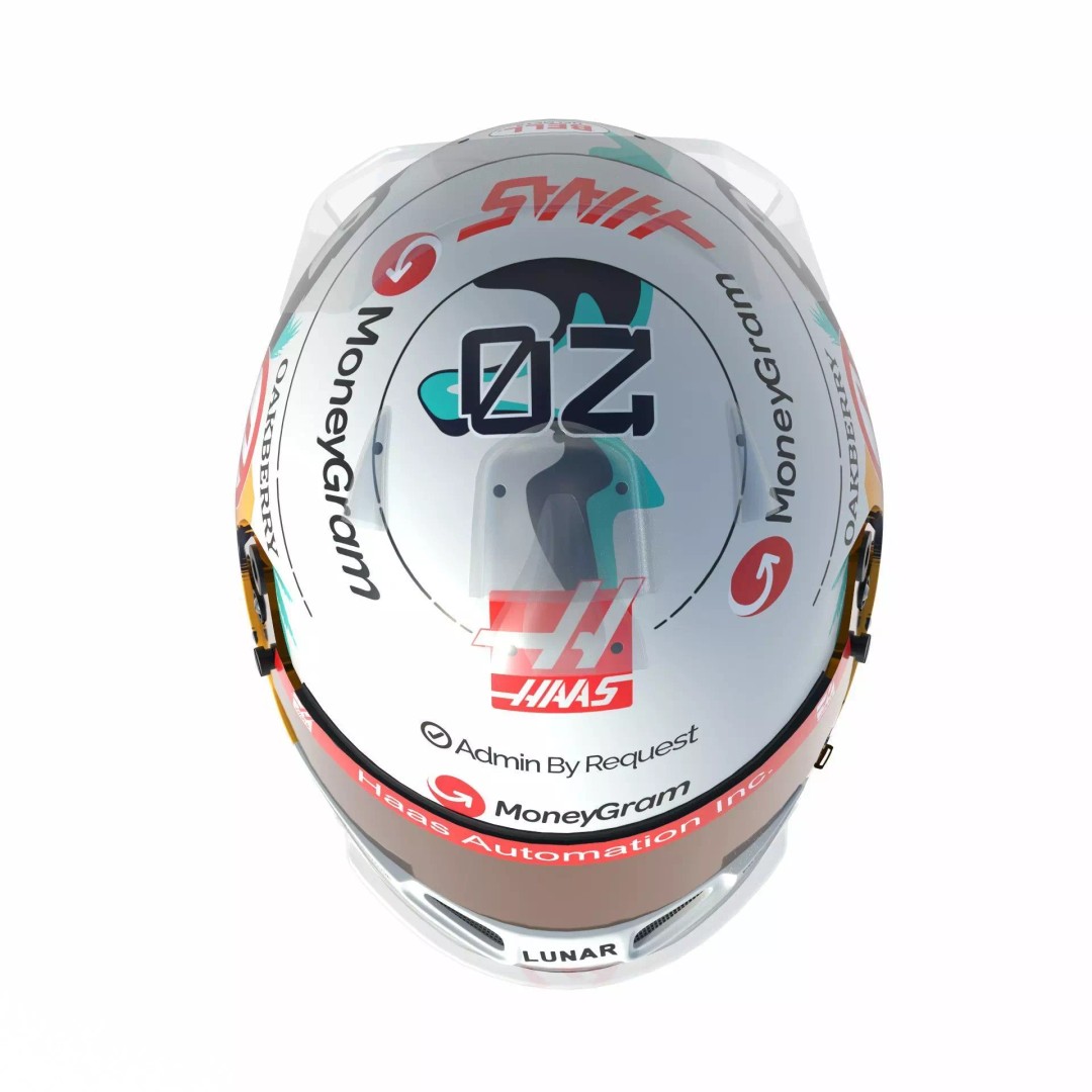 Haas Helmets 2024 3D Model – High Detail PBR Asset, FBX, OBJ - View 12