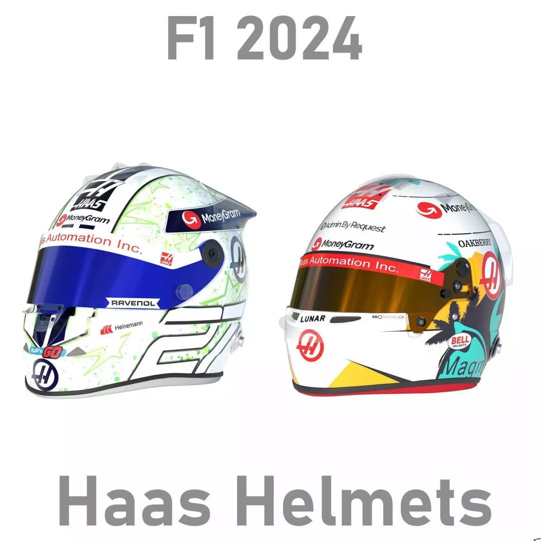 Haas Helmets 2024 3D Model – High Detail PBR Asset, FBX, OBJ - View 2