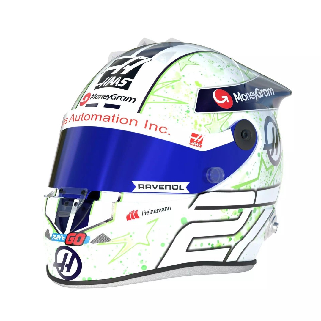 Haas Helmets 2024 3D Model – High Detail PBR Asset, FBX, OBJ - View 21