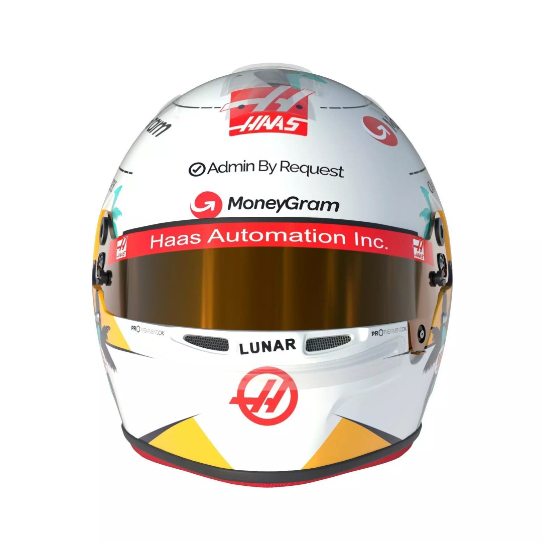 Haas Helmets 2024 3D Model – High Detail PBR Asset, FBX, OBJ - View 3