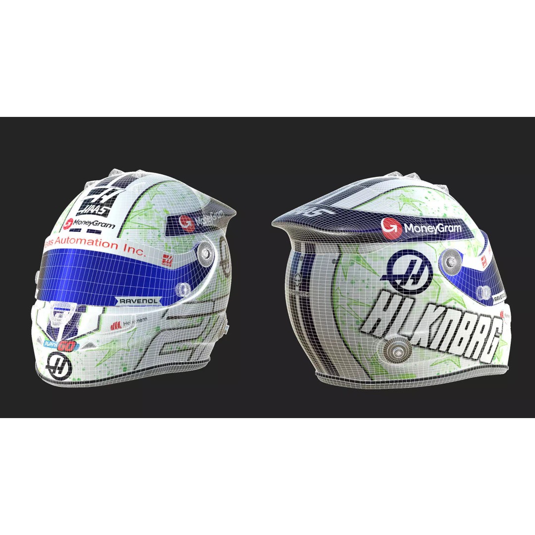 Haas Helmets 2024 3D Model – High Detail PBR Asset, FBX, OBJ - View 34