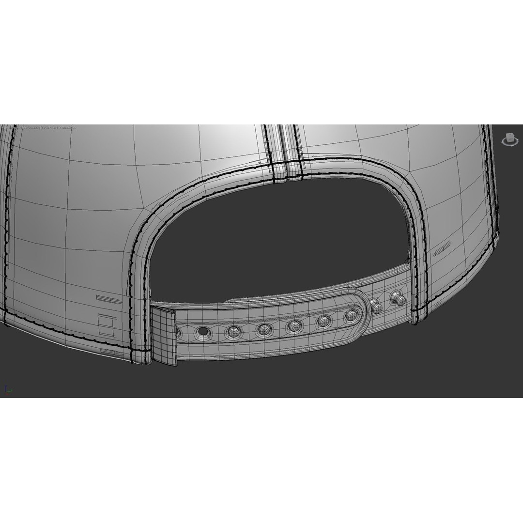 Yellow Snapback Cap 3D Model – High Quality PBR Asset, FBX & OBJ - View 20