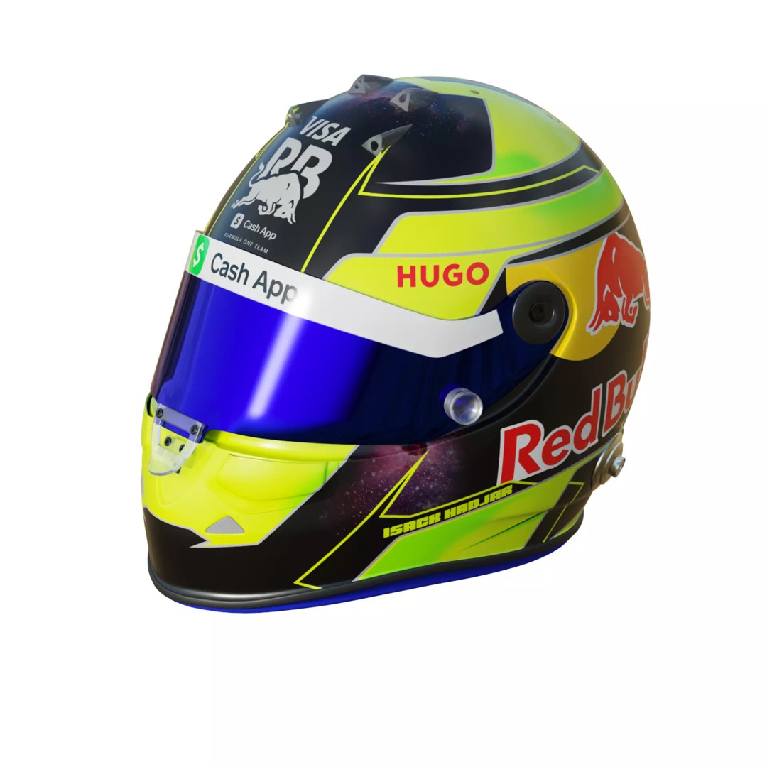 Isack Hadjar Helmet 3D Model – High Poly PBR Asset, FBX, OBJ, Blender - View 11