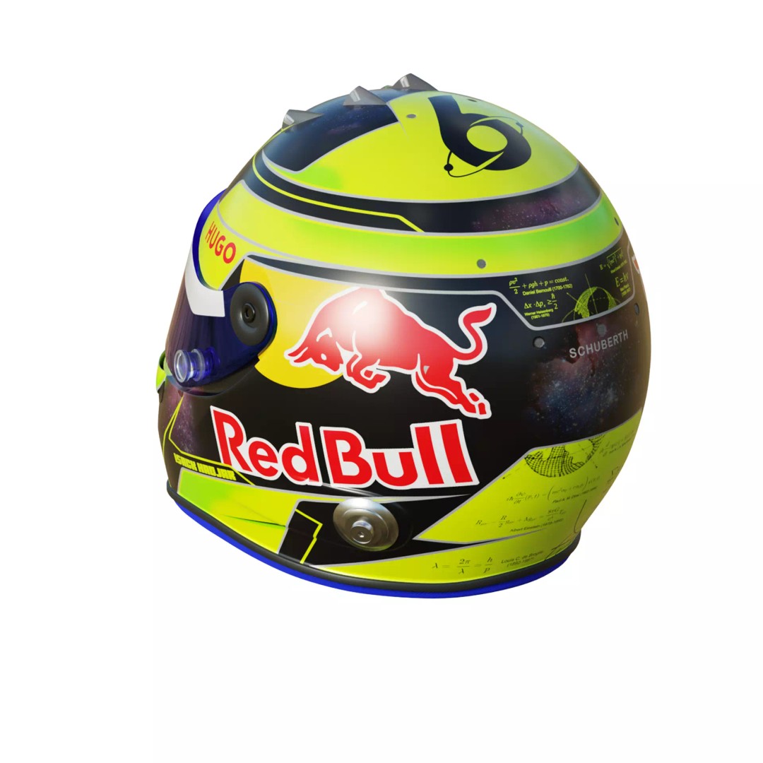 Isack Hadjar Helmet 3D Model – High Poly PBR Asset, FBX, OBJ, Blender - View 12