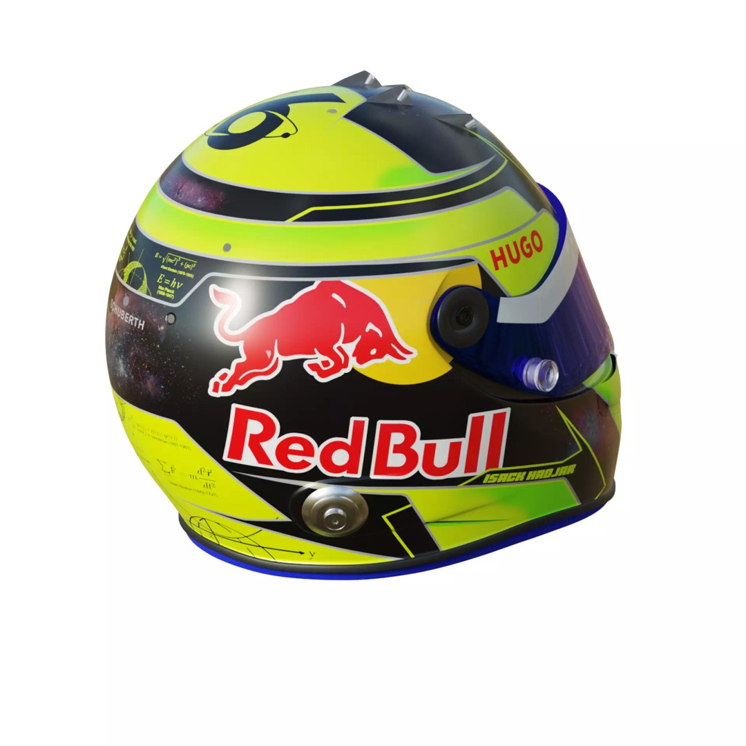 Isack Hadjar Helmet 3D Model – High Poly PBR Asset, FBX, OBJ, Blender - View 13