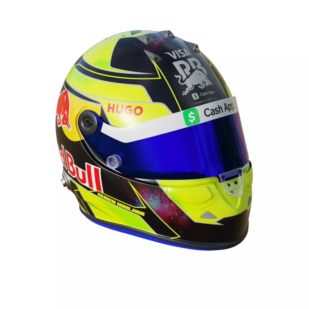 Isack Hadjar Helmet 3D Model – High Poly PBR Asset, FBX, OBJ, Blender - View 14