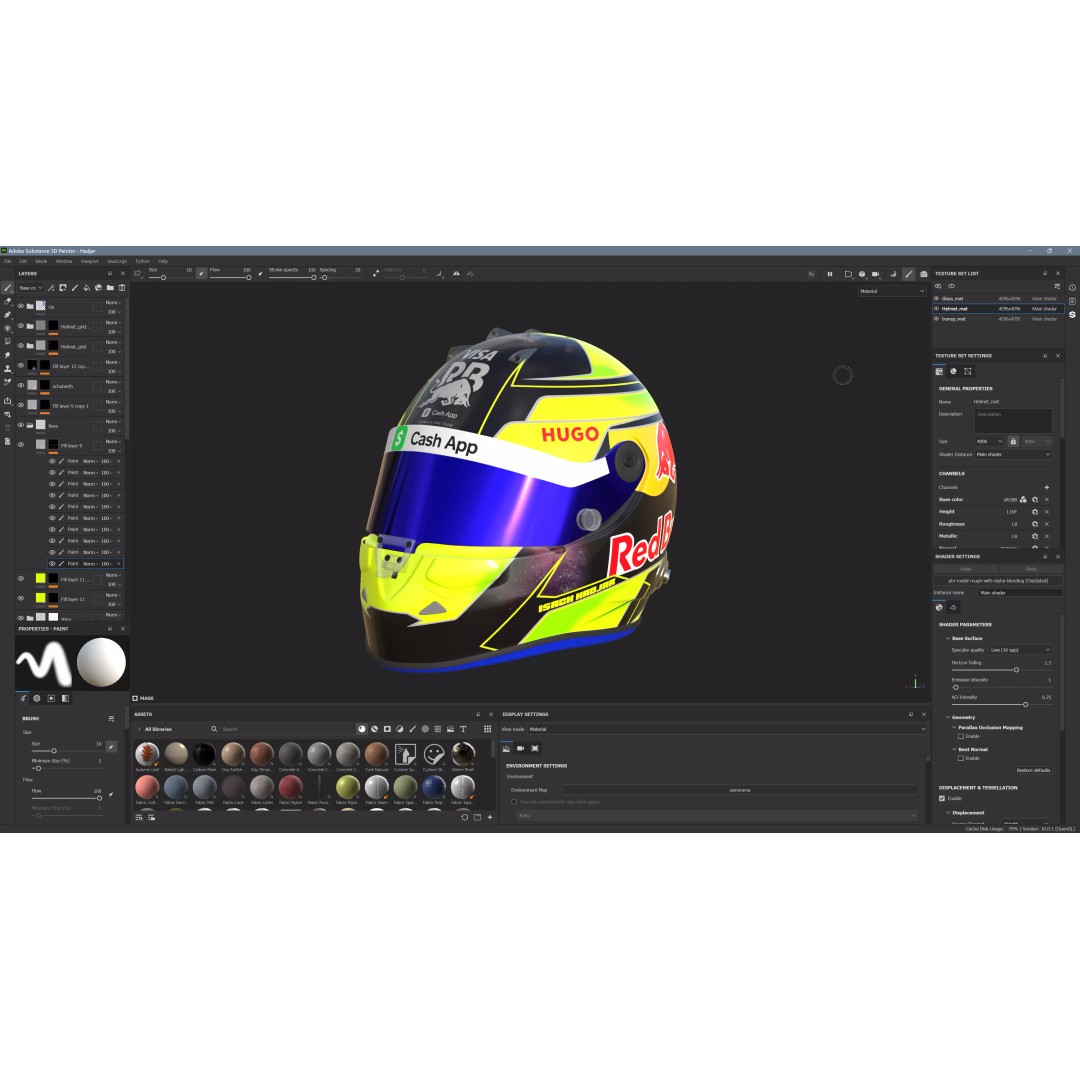 Isack Hadjar Helmet 3D Model – High Poly PBR Asset, FBX, OBJ, Blender - View 15