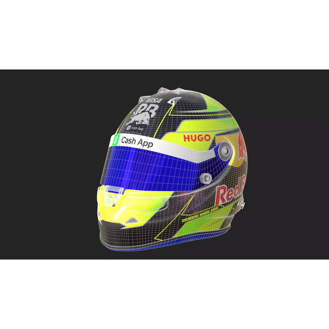 Isack Hadjar Helmet 3D Model – High Poly PBR Asset, FBX, OBJ, Blender - View 16