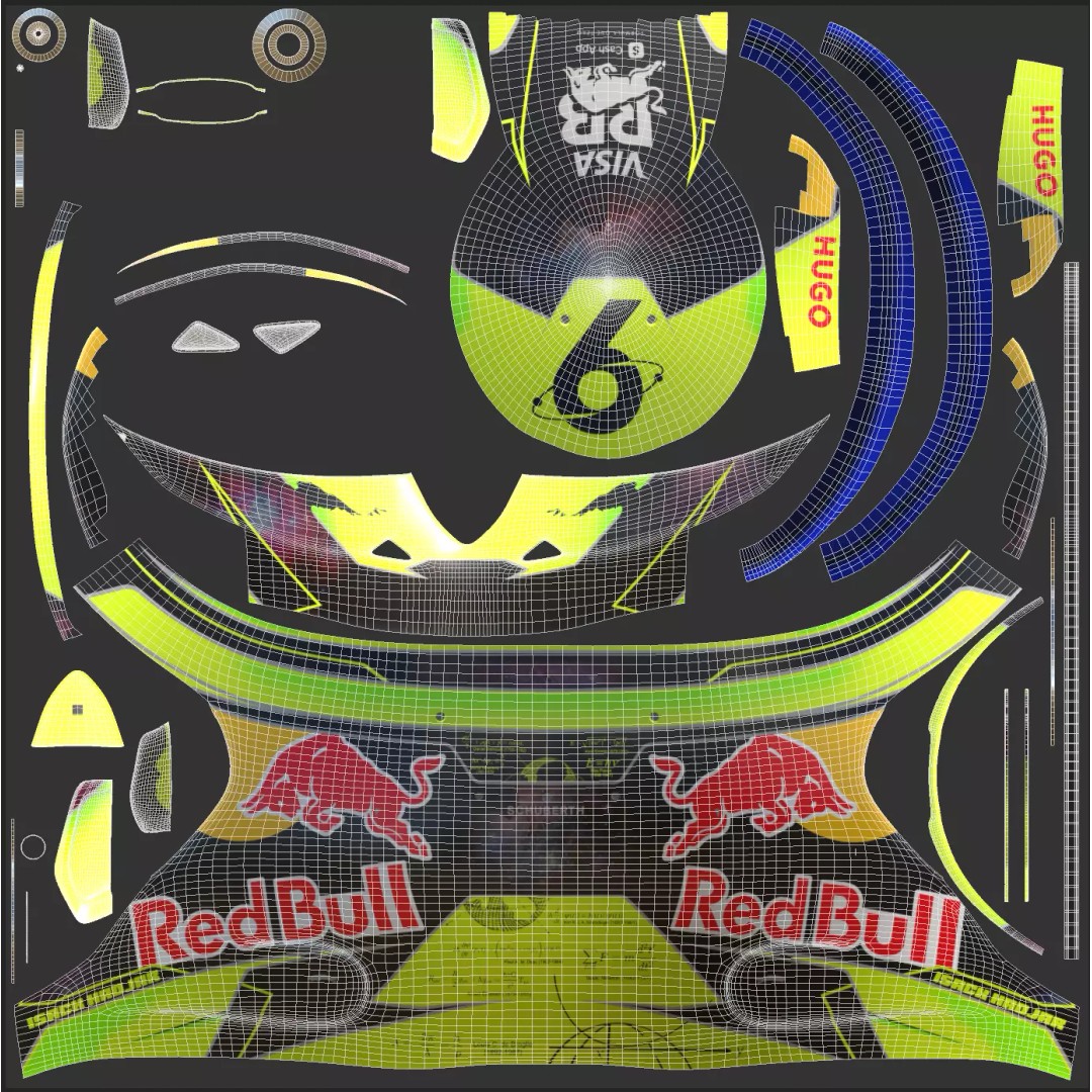 Isack Hadjar Helmet 3D Model – High Poly PBR Asset, FBX, OBJ, Blender - View 18