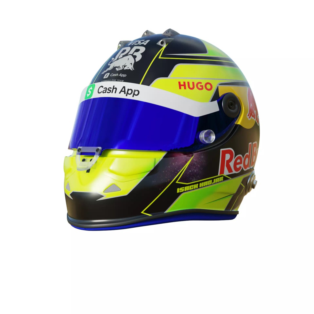 Isack Hadjar Helmet 3D Model – High Poly PBR Asset, FBX, OBJ, Blender - View 3