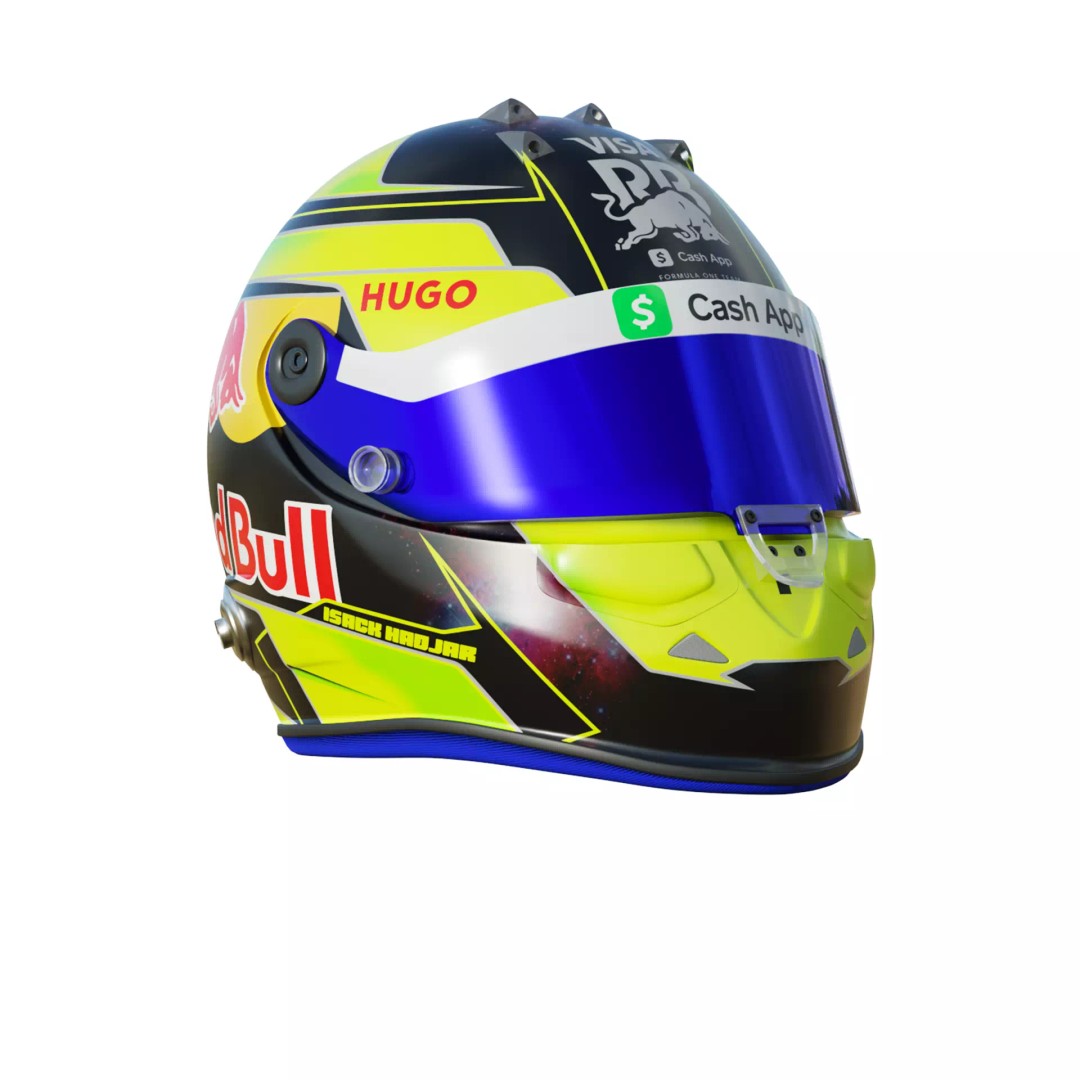 Isack Hadjar Helmet 3D Model – High Poly PBR Asset, FBX, OBJ, Blender - View 9