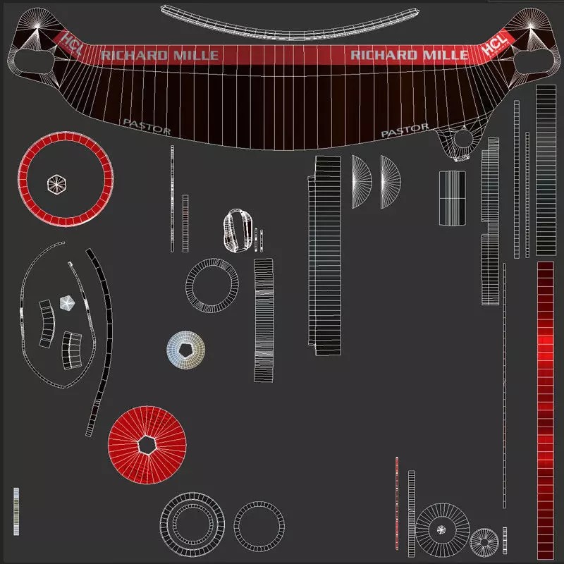 Ferrari Helmets 3D Model – High Detailed Game-Ready Asset, FBX, OBJ