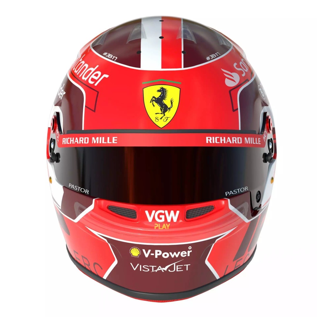 Ferrari Helmets 3D Model – High Detailed Game-Ready Asset, FBX, OBJ - View 20