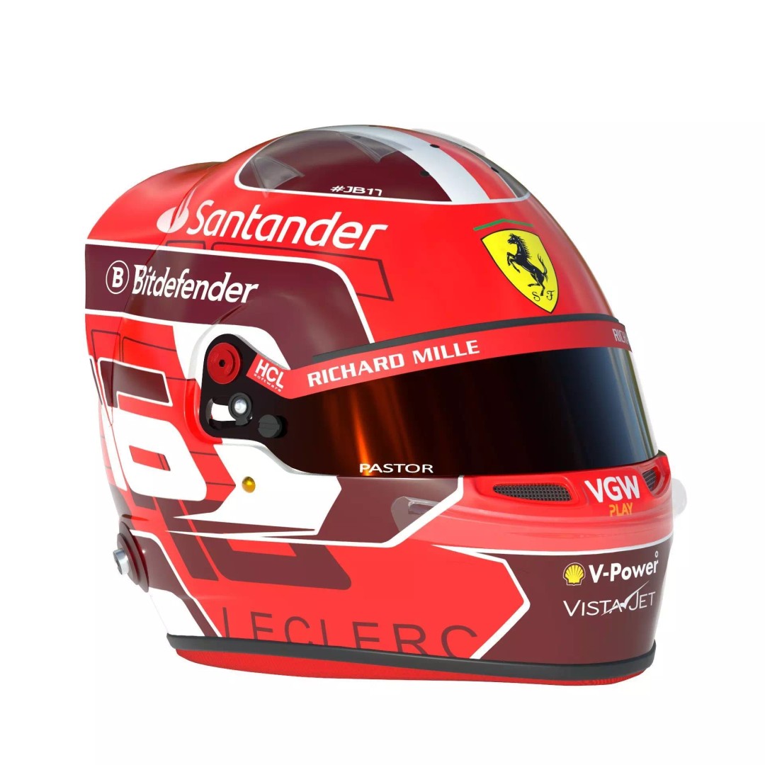 Ferrari Helmets 3D Model – High Detailed Game-Ready Asset, FBX, OBJ - View 27