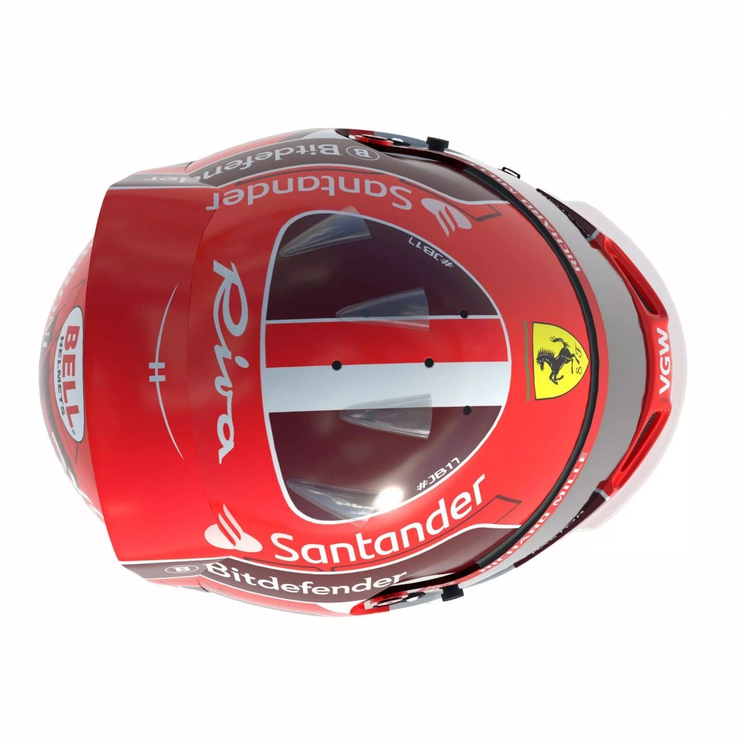 Ferrari Helmets 3D Model – High Detailed Game-Ready Asset, FBX, OBJ - View 29