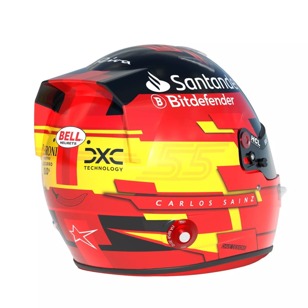 Ferrari Helmets 3D Model – High Detailed Game-Ready Asset, FBX, OBJ - View 8