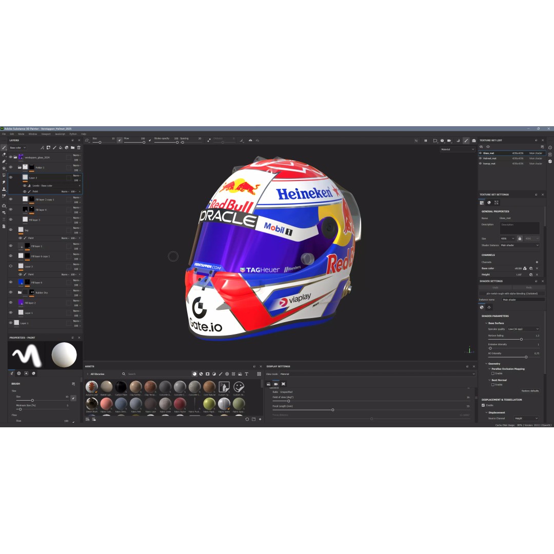 Red Bull Suit 2025 3D Model – High Detail Game-Ready Asset, FBX, Blender - View 17