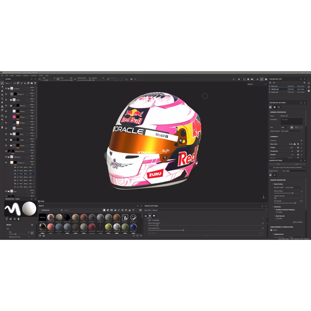 Red Bull Suit 2025 3D Model – High Detail Game-Ready Asset, FBX, Blender - View 22