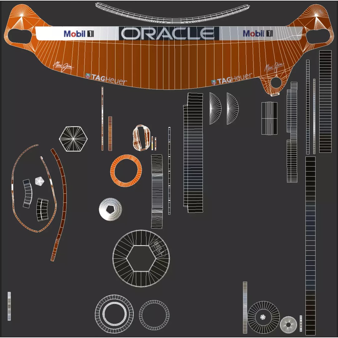 Red Bull Suit 2025 3D Model – High Detail Game-Ready Asset, FBX, Blender - View 26