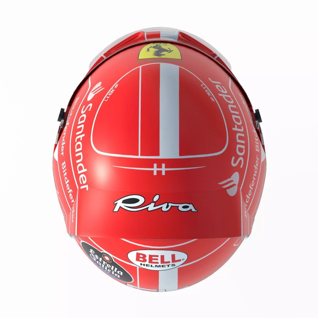 Ferrari 2023 Helmet 3D Model – High Detail PBR Asset, FBX, OBJ - View 24
