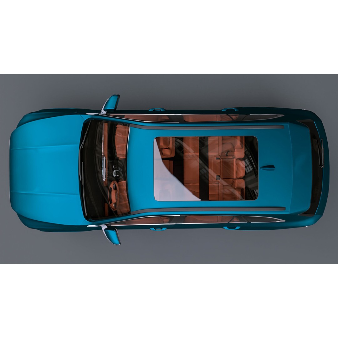 Geely Monjaro 2025 3D Model – High Poly Vehicle Asset, FBX, OBJ - View 10