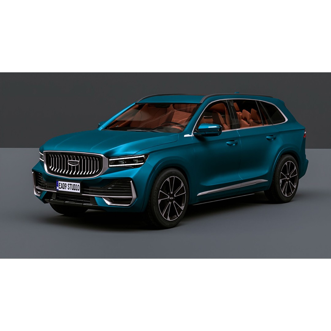Geely Monjaro 2025 3D Model – High Poly Vehicle Asset, FBX, OBJ - View 11