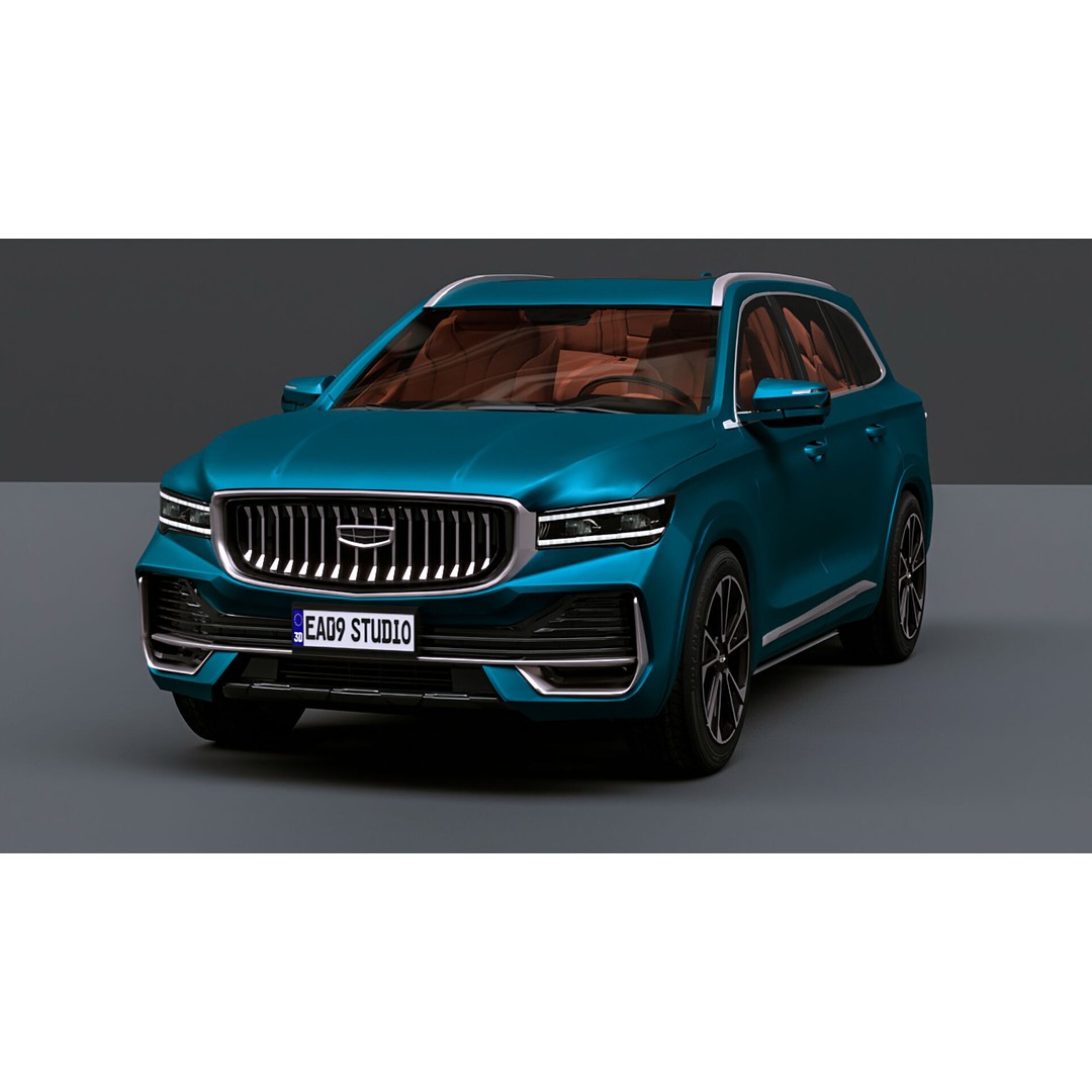 Geely Monjaro 2025 3D Model – High Poly Vehicle Asset, FBX, OBJ - View 12