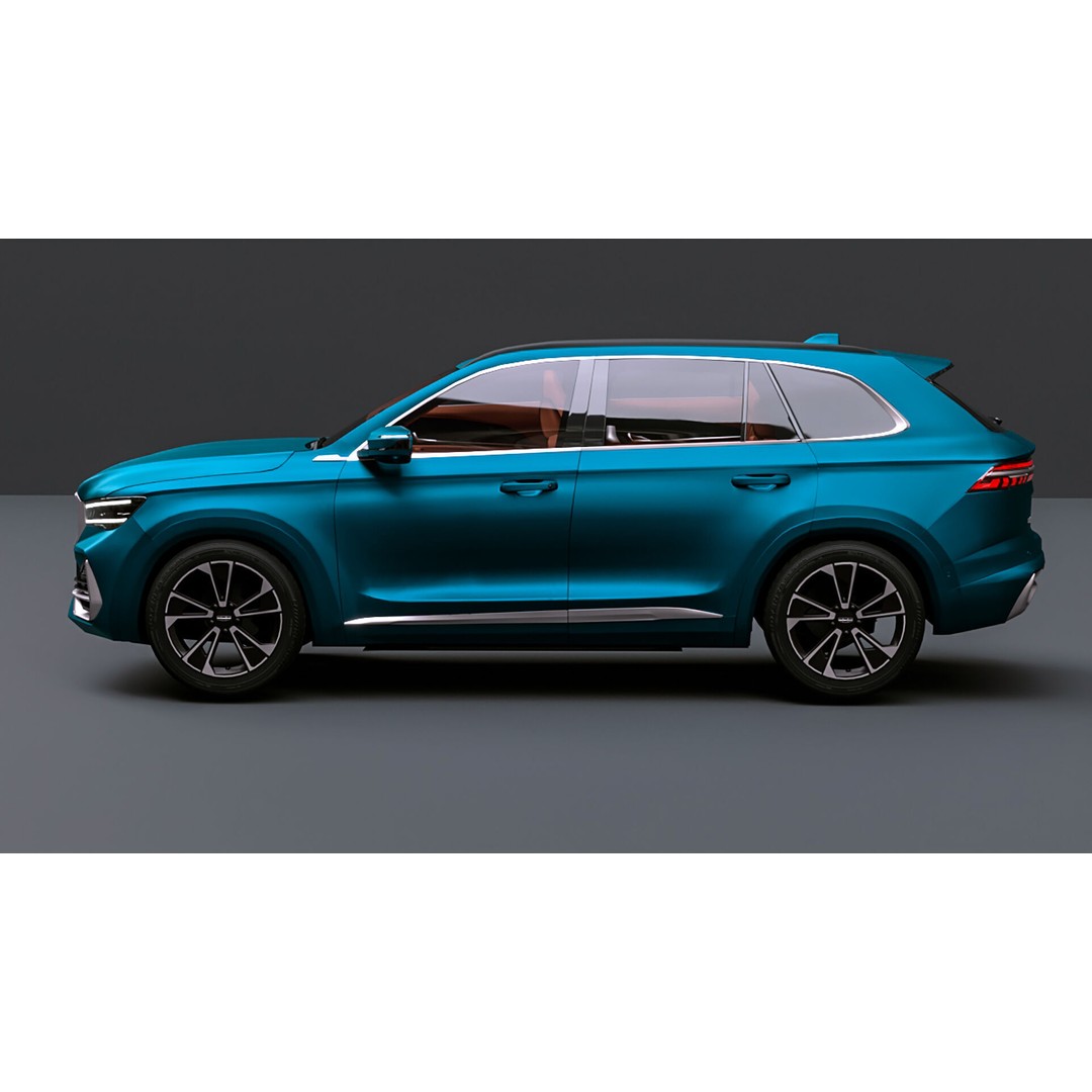 Geely Monjaro 2025 3D Model – High Poly Vehicle Asset, FBX, OBJ - View 9