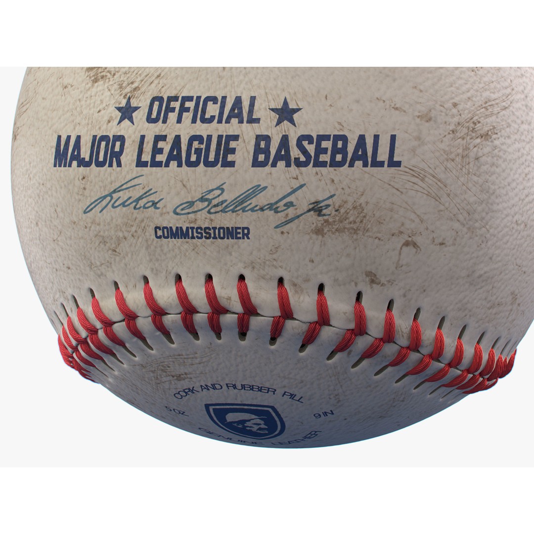 Baseball 3D Model – Photorealistic Game Asset, FBX, OBJ - View 27