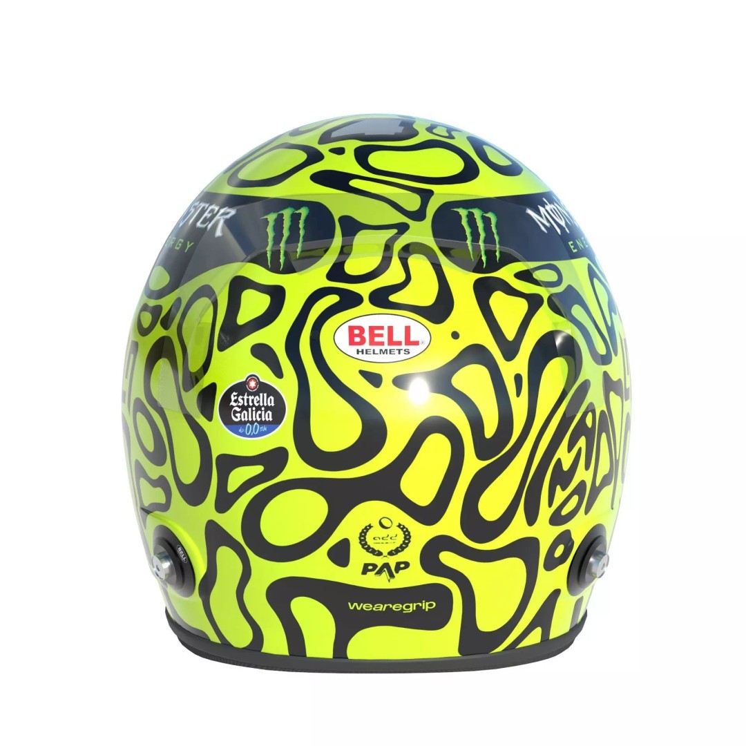 Lando Norris Helmet 2024 3D Model – High Poly PBR Asset, FBX, OBJ, Blender - View 7