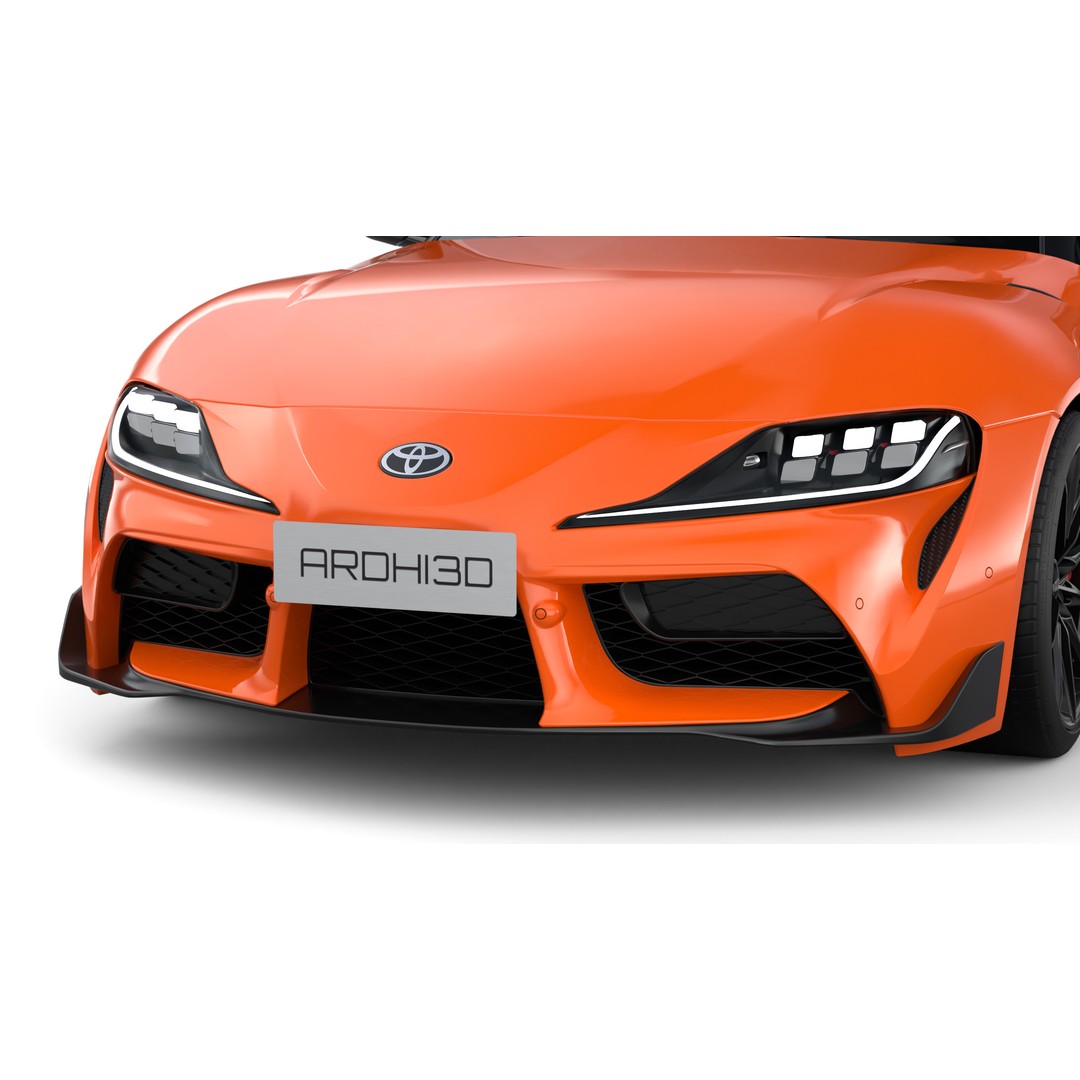 Toyota Supra 2025 3D Model – Low Poly PBR Game Asset, FBX, OBJ - View 10
