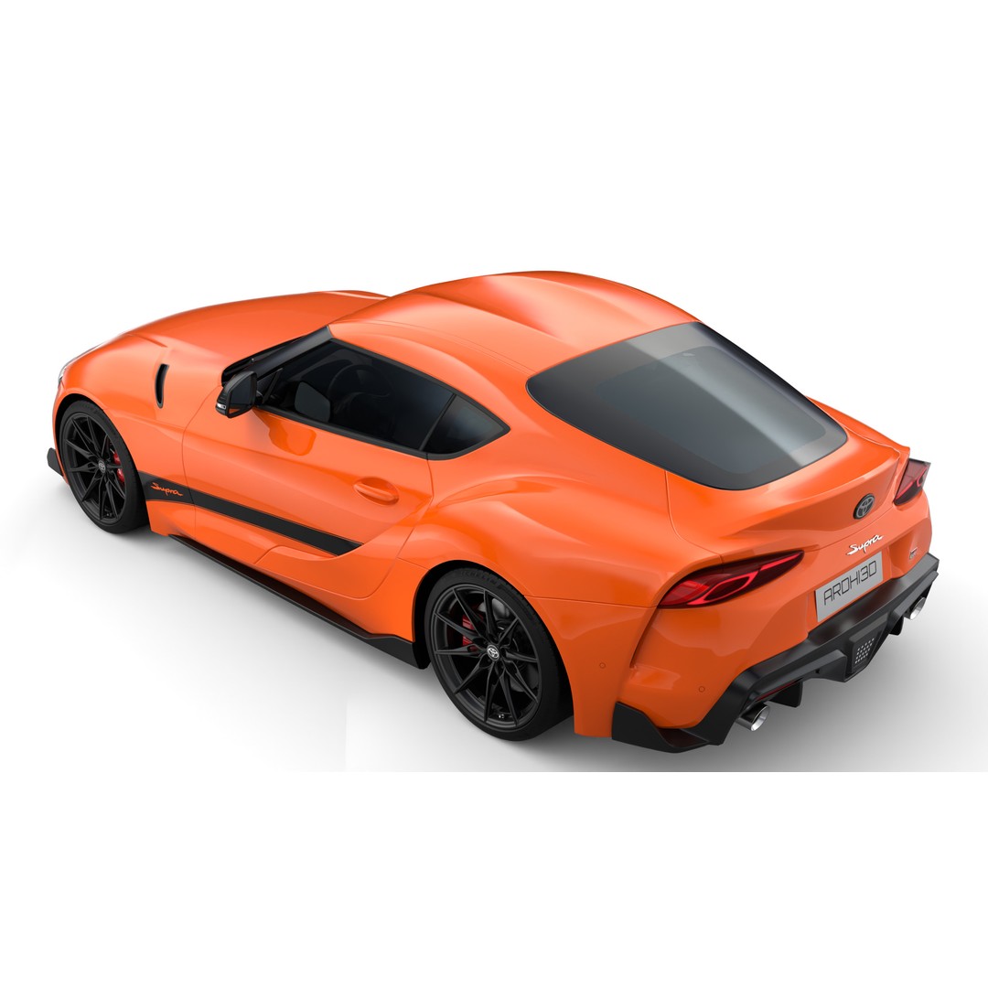 Toyota Supra 2025 3D Model – Low Poly PBR Game Asset, FBX, OBJ - View 12