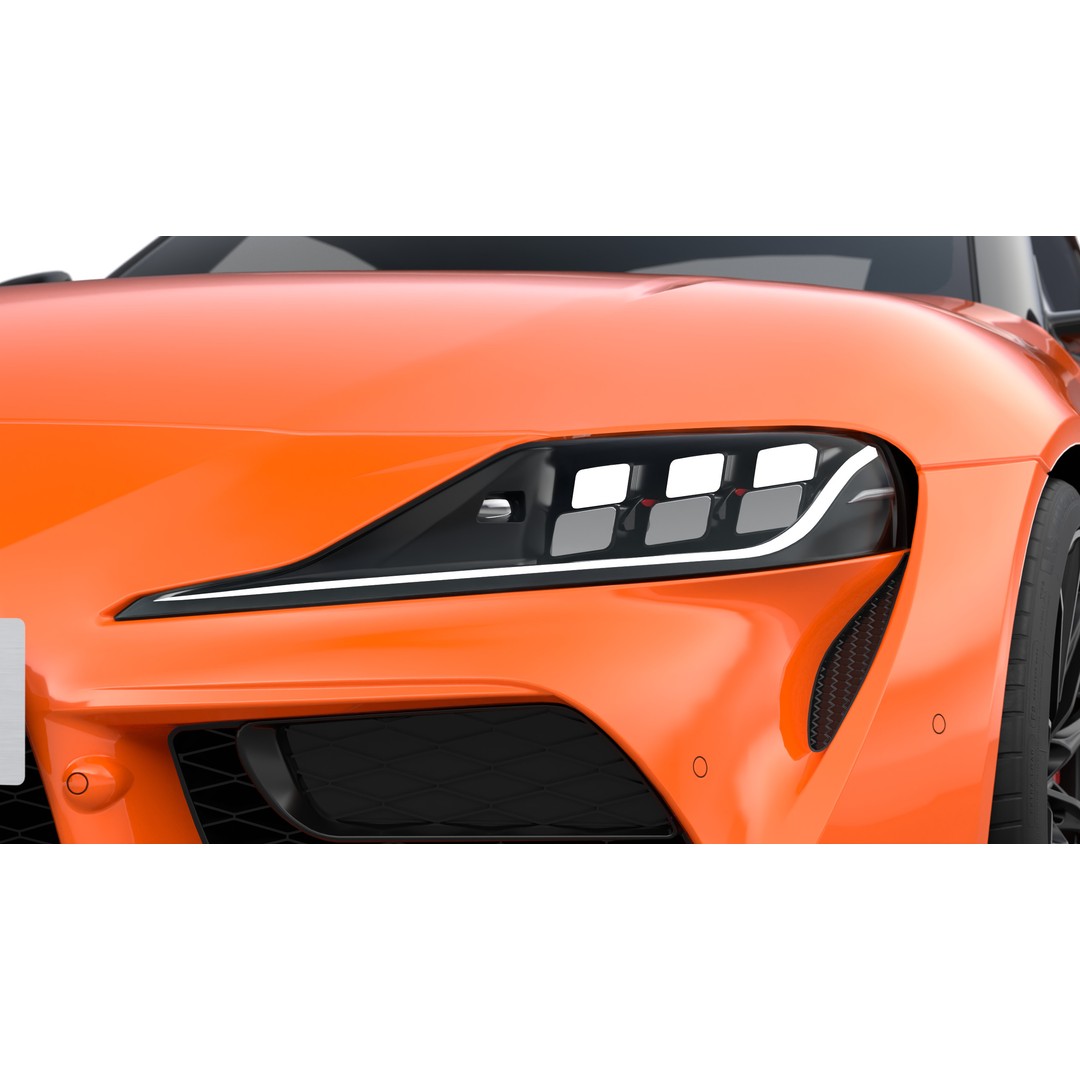 Toyota Supra 2025 3D Model – Low Poly PBR Game Asset, FBX, OBJ - View 15