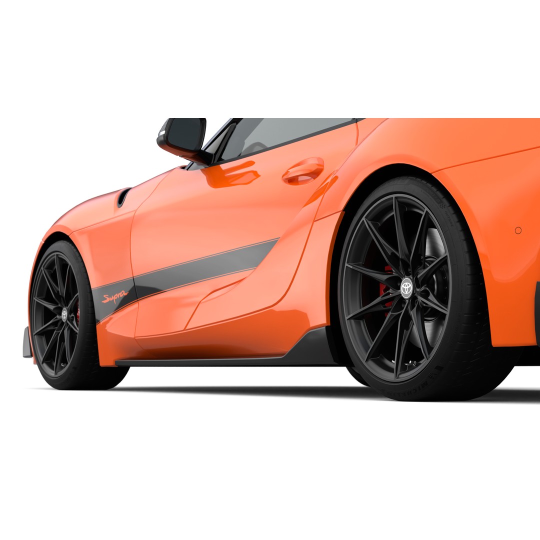 Toyota Supra 2025 3D Model – Low Poly PBR Game Asset, FBX, OBJ - View 18