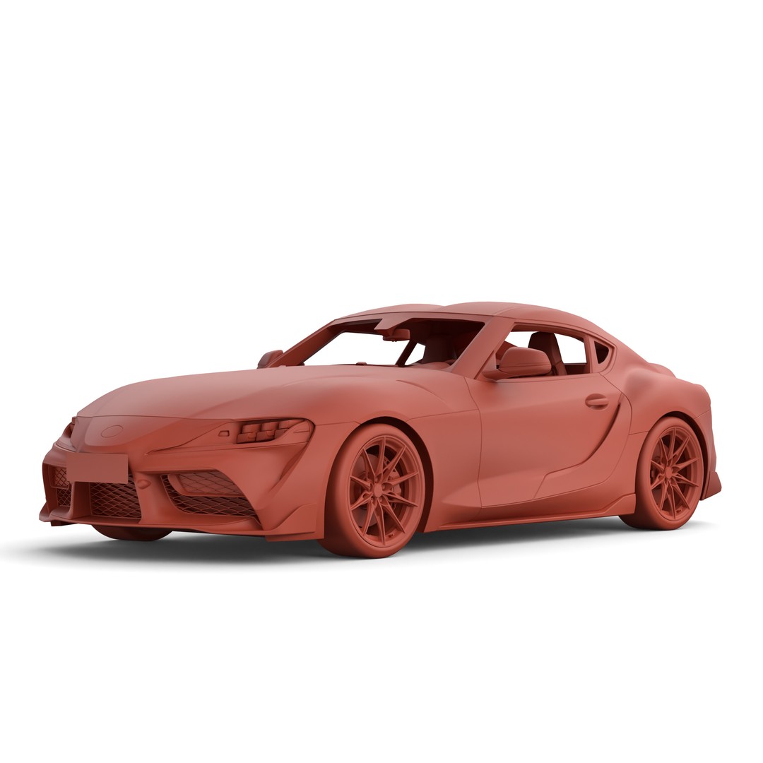 Toyota Supra 2025 3D Model – Low Poly PBR Game Asset, FBX, OBJ - View 24