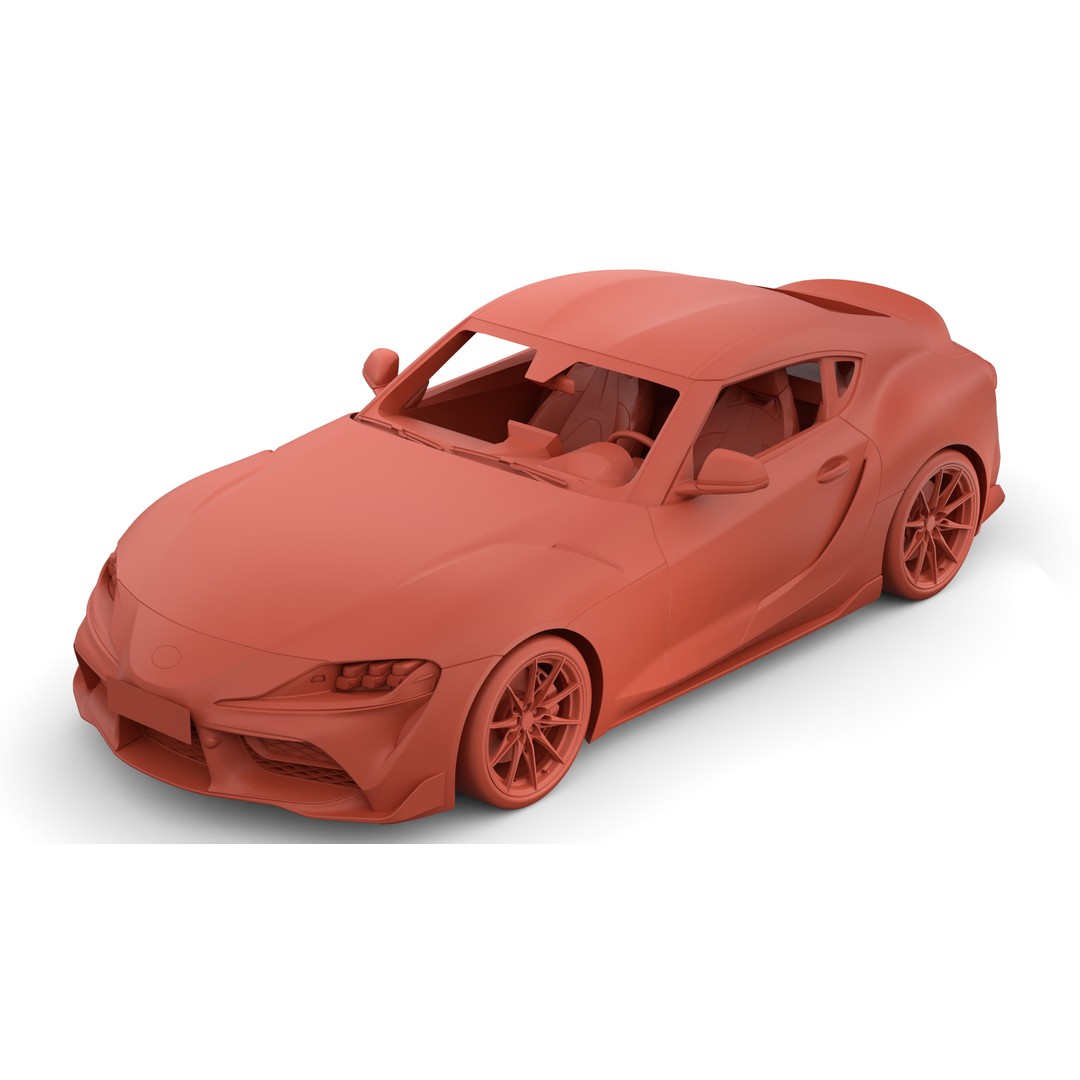 Toyota Supra 2025 3D Model – Low Poly PBR Game Asset, FBX, OBJ - View 28