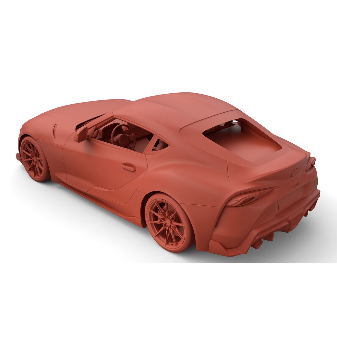 Toyota Supra 2025 3D Model – Low Poly PBR Game Asset, FBX, OBJ - View 30