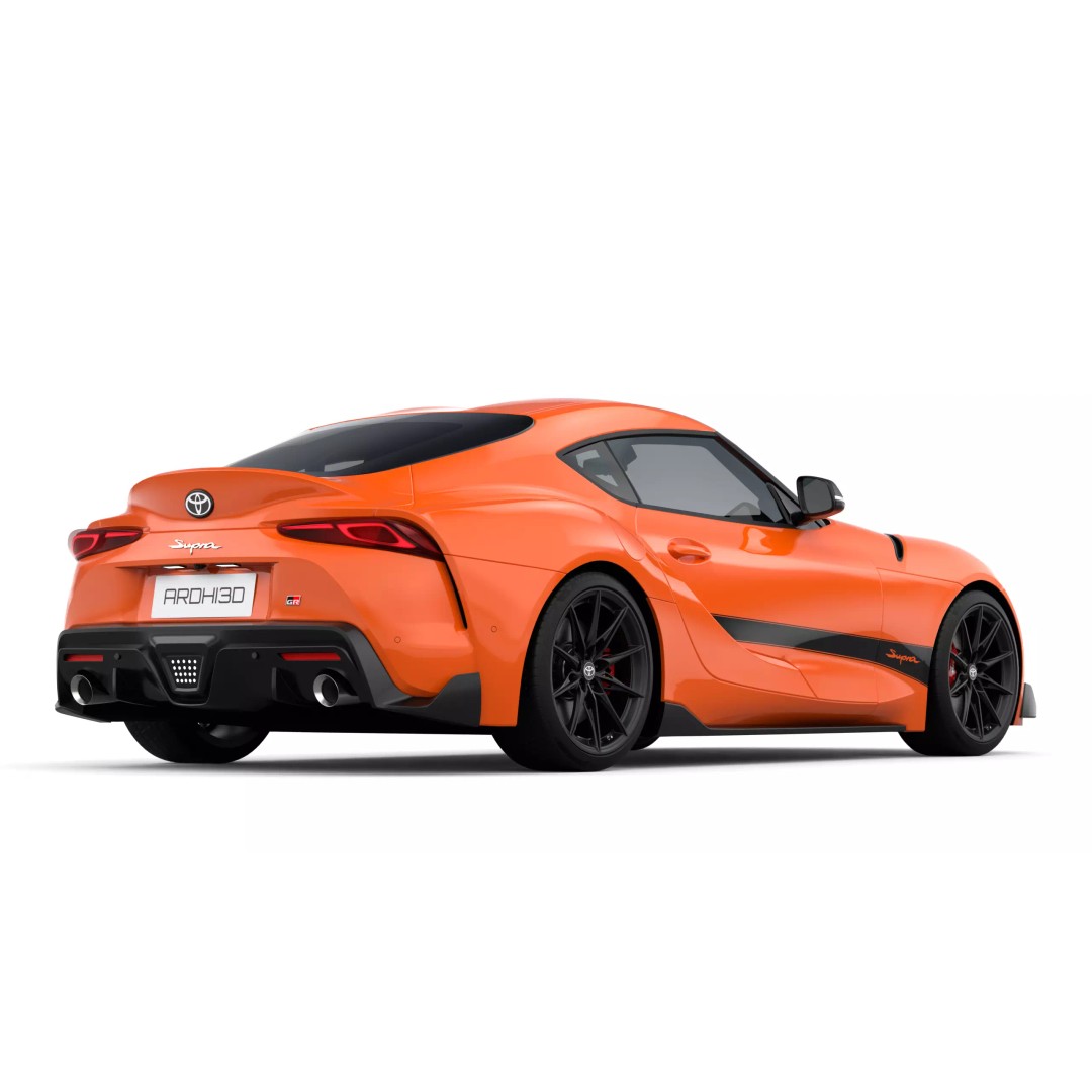 Toyota Supra 2025 3D Model – Low Poly PBR Game Asset, FBX, OBJ - View 6