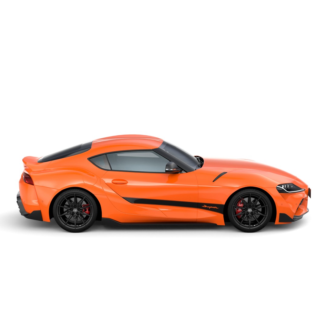 Toyota Supra 2025 3D Model – Low Poly PBR Game Asset, FBX, OBJ - View 7