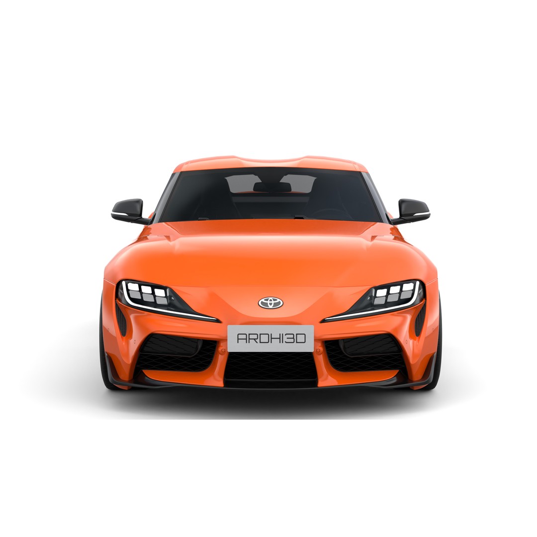 Toyota Supra 2025 3D Model – Low Poly PBR Game Asset, FBX, OBJ - View 9