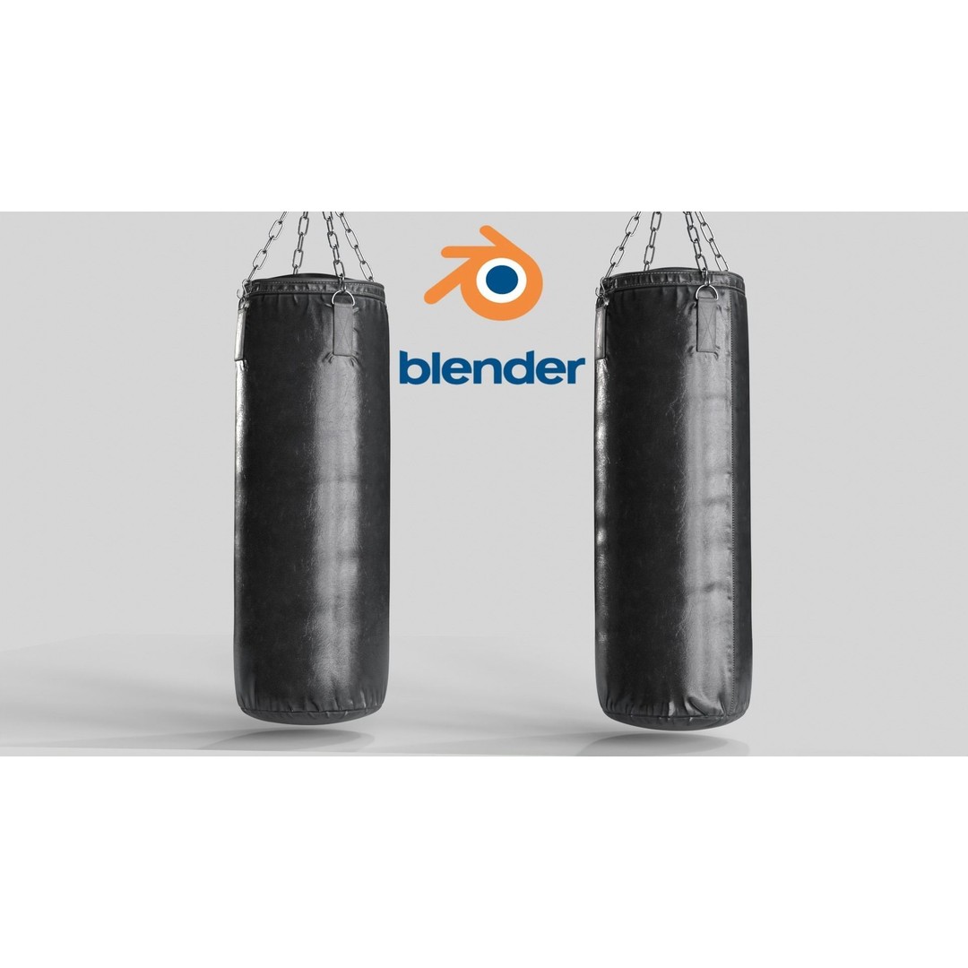Boxing Punching Speed Bag 3D Model – Low Poly PBR Game Asset, FBX - View 4