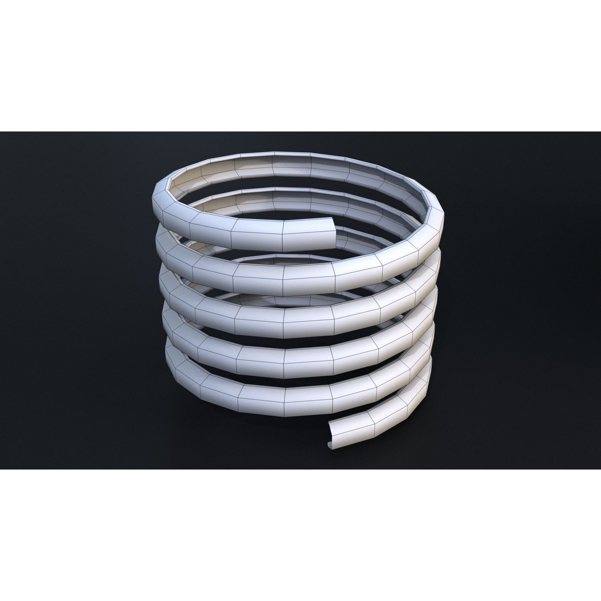 Corrugated and Braid Metal Hose Sleeving - Game-Ready 3D Model
