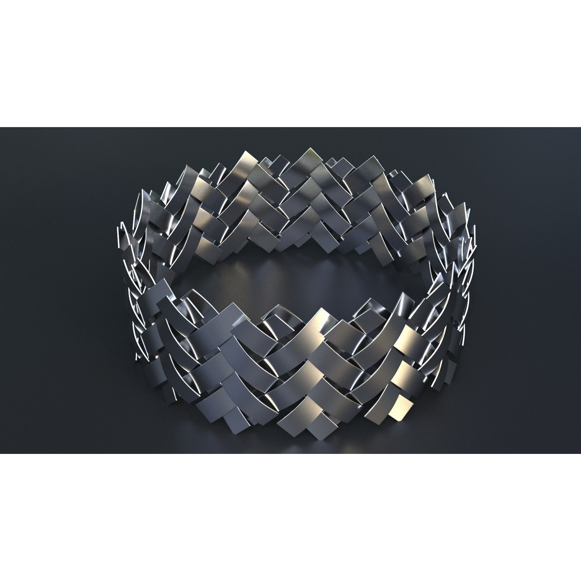 Corrugated and Braid Metal Hose Sleeving - Game-Ready 3D Model - View 12